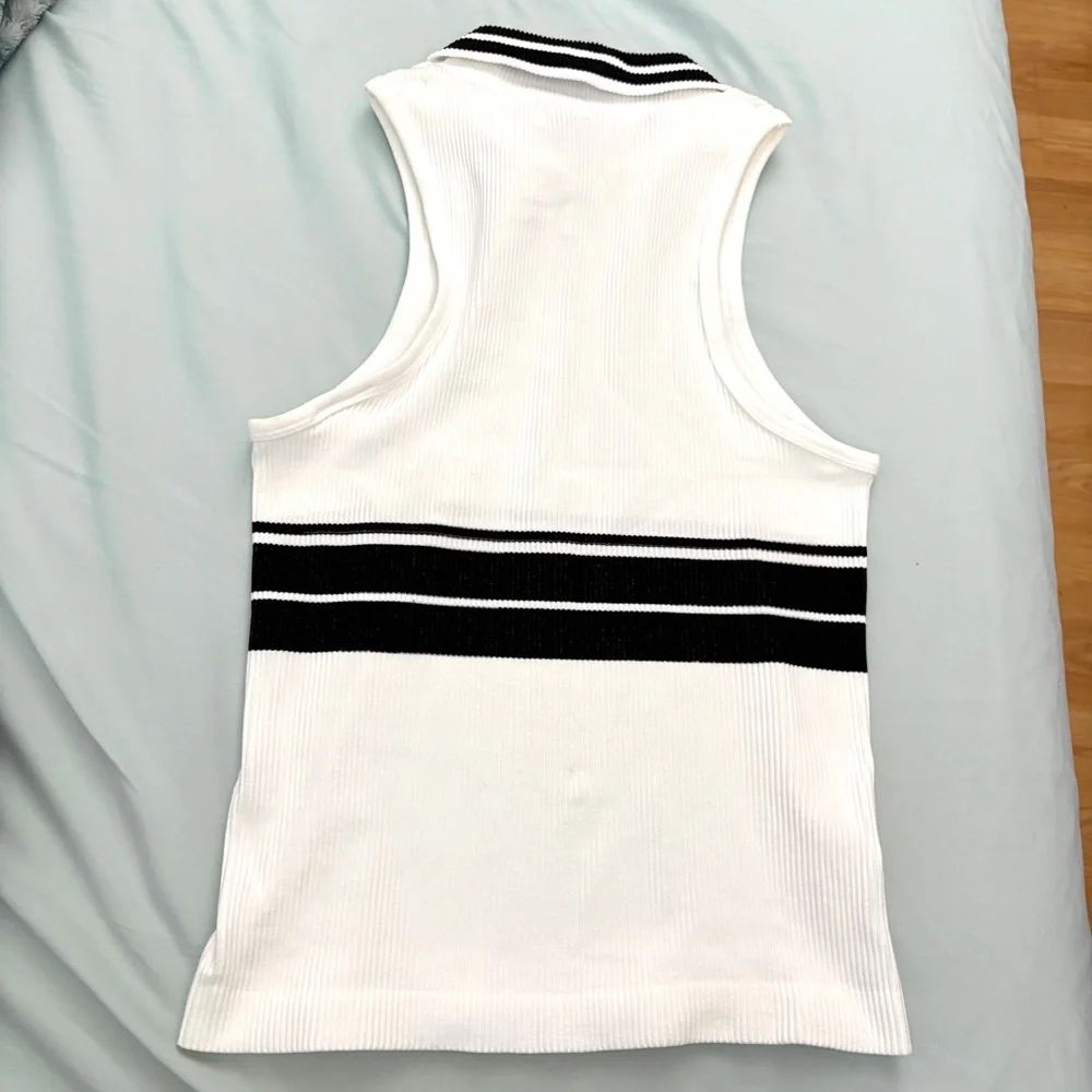 ANTHROPOLOGIE Maeve Ribbed Polo Tank Top NWT Size S/M - Picture 4 of 8